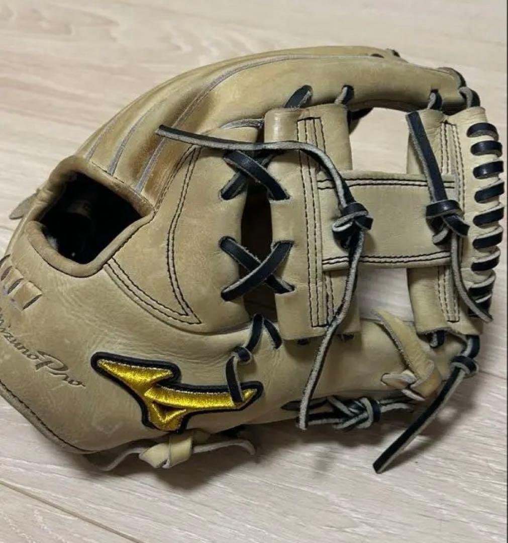 Mizuno Pro (ミズノプロ) 軟式グローブ　内野手 キャメル×ブラック