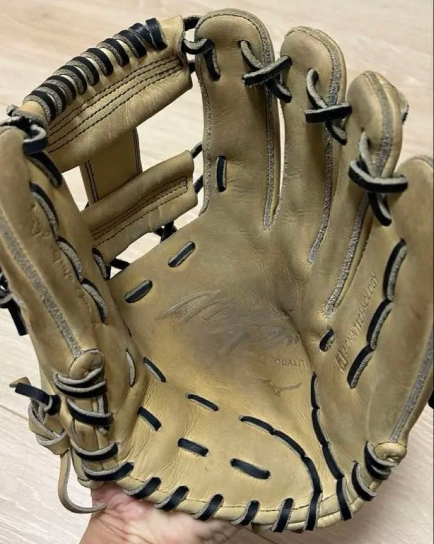 Mizuno Pro (ミズノプロ) 軟式グローブ　内野手 キャメル×ブラック