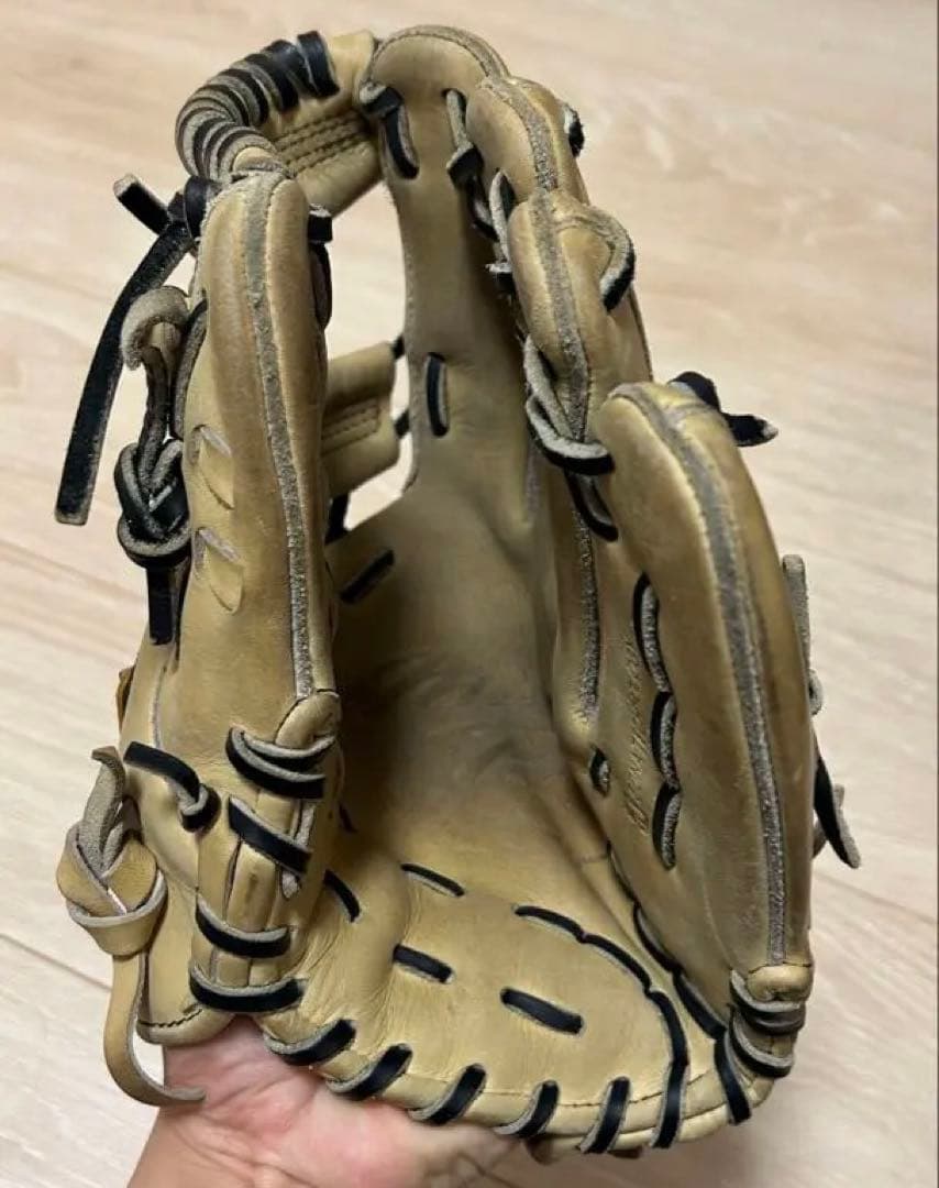 Mizuno Pro (ミズノプロ) 軟式グローブ　内野手 キャメル×ブラック