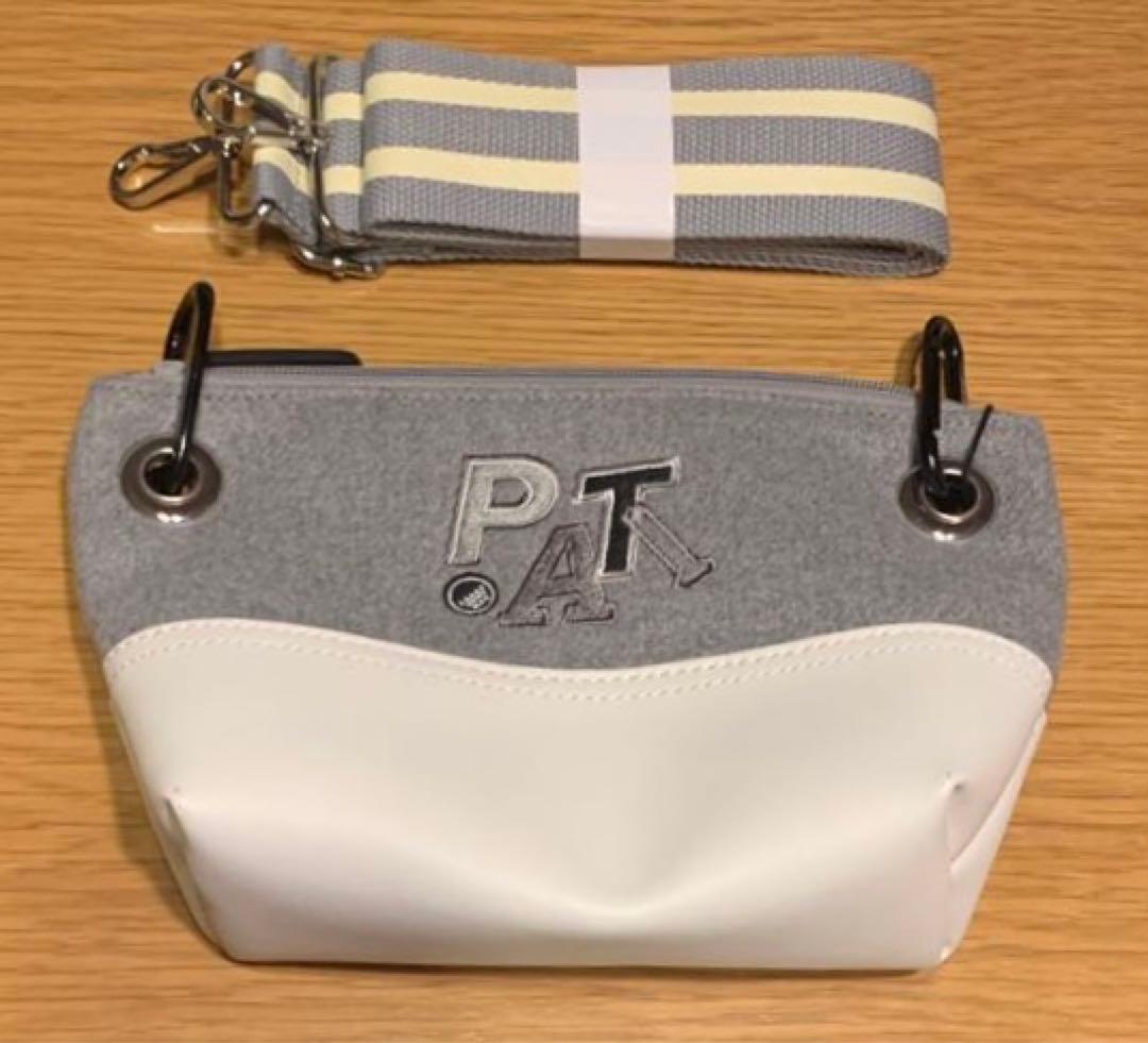 【新品】PEARLY GATES ポーチ カレッジワッペンシリーズ