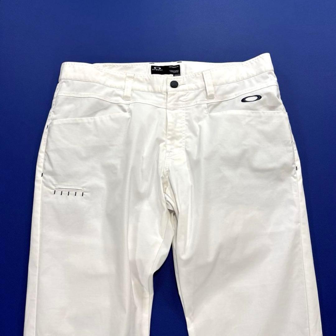 オークリー　ロングパンツ　JPN36 L〜LL程度　ホワイト　春夏　ゴルフ