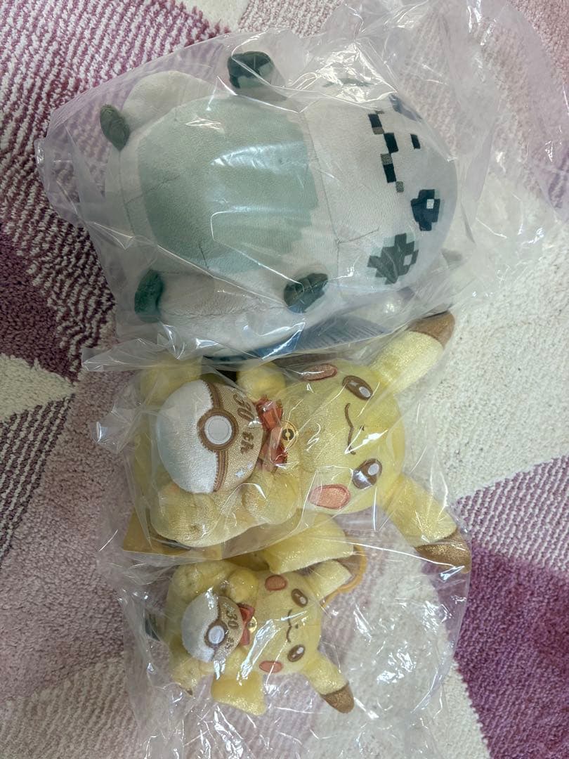 はじまりのピカチュウ 30周年ピカチュウ ぬいぐるみ マスコット 3点セット