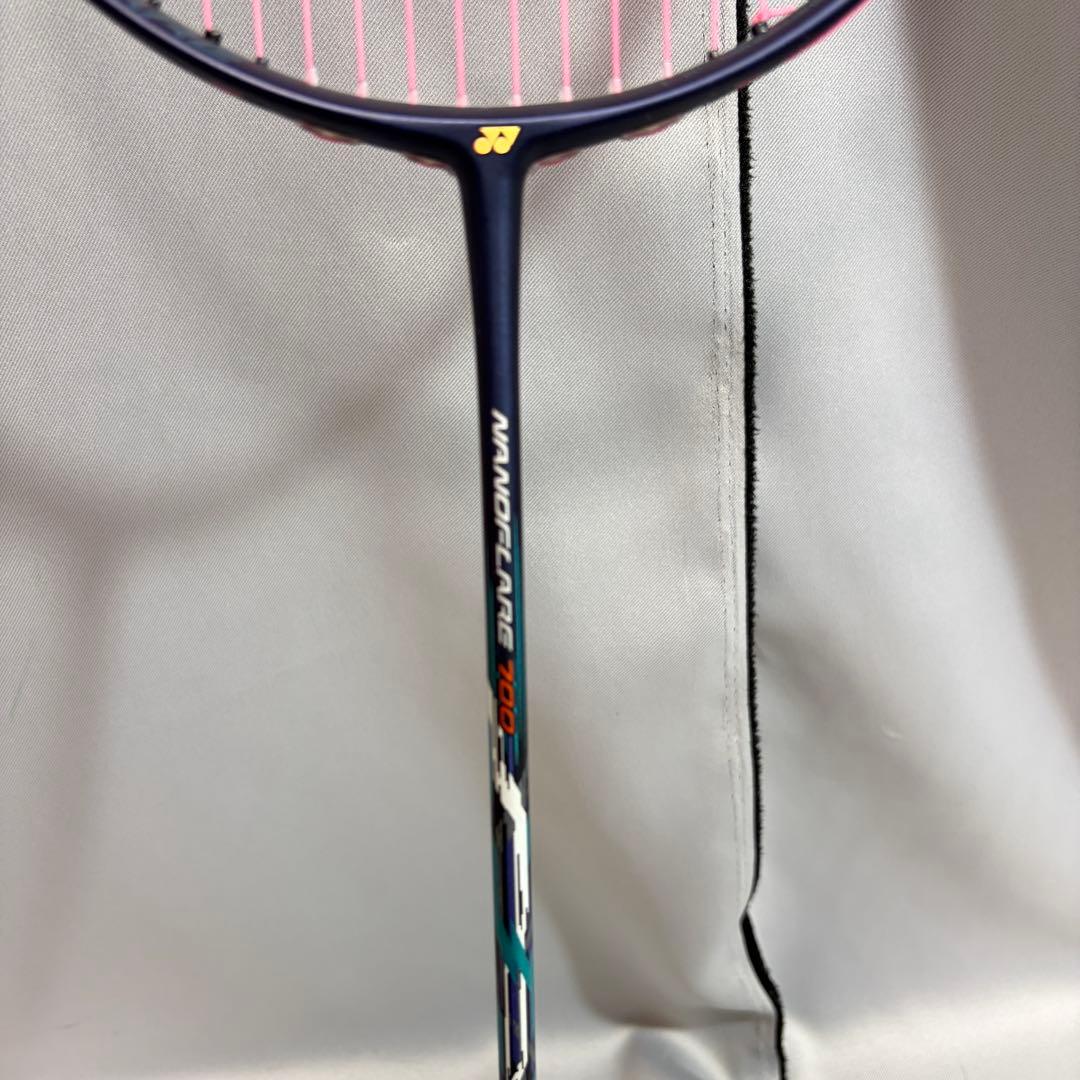 YONEX ナノフレア700 バドミントンラケット ネイビー 水色