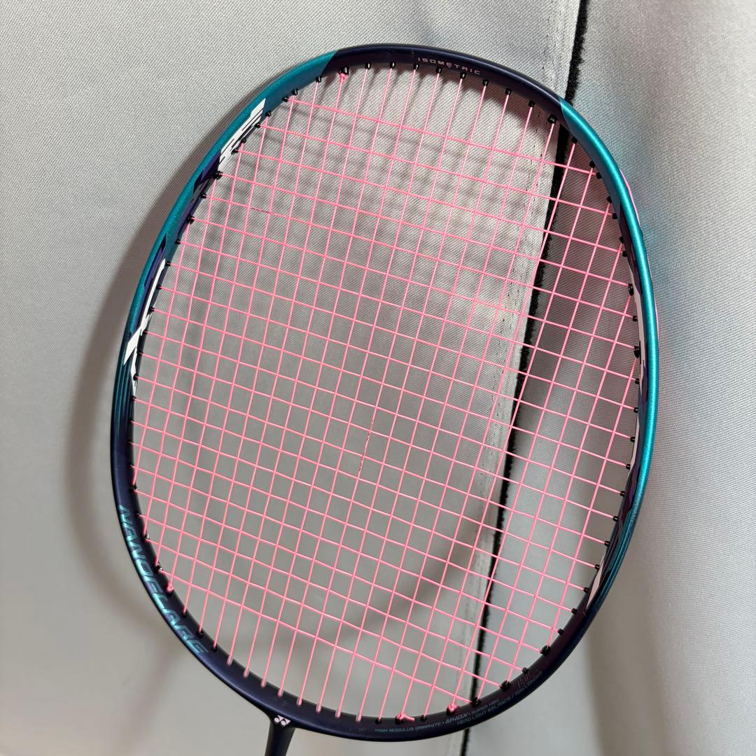 YONEX ナノフレア700 バドミントンラケット ネイビー 水色
