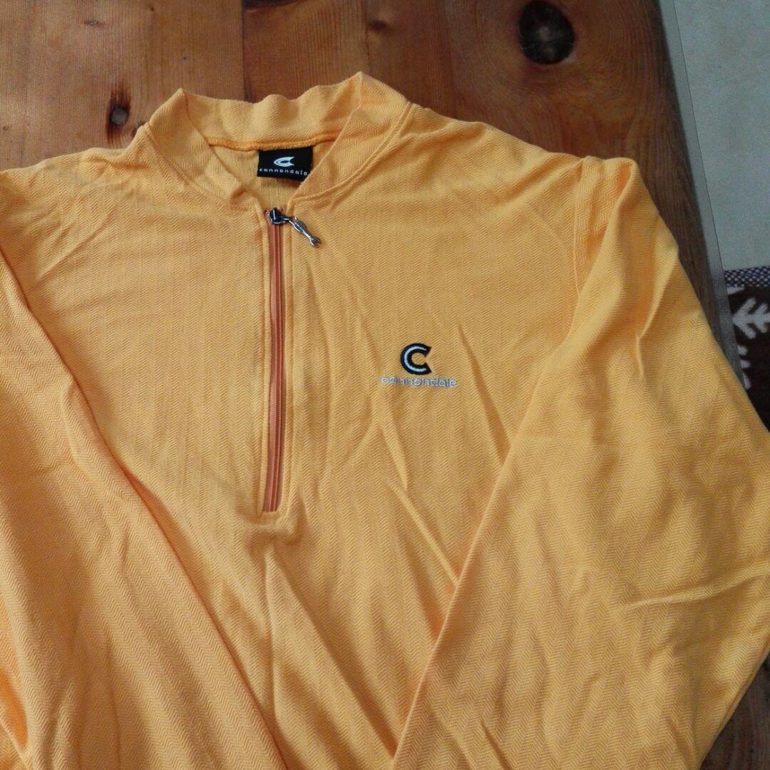 サイクルジャージ　キャノンデール(XL) イエロー(made i n USA )