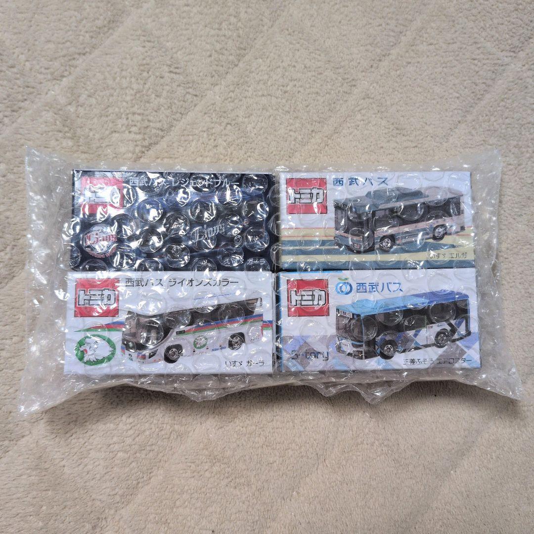 【新品・未使用】トミカ 西武バス 特注 西武ライオンズ 4台セット