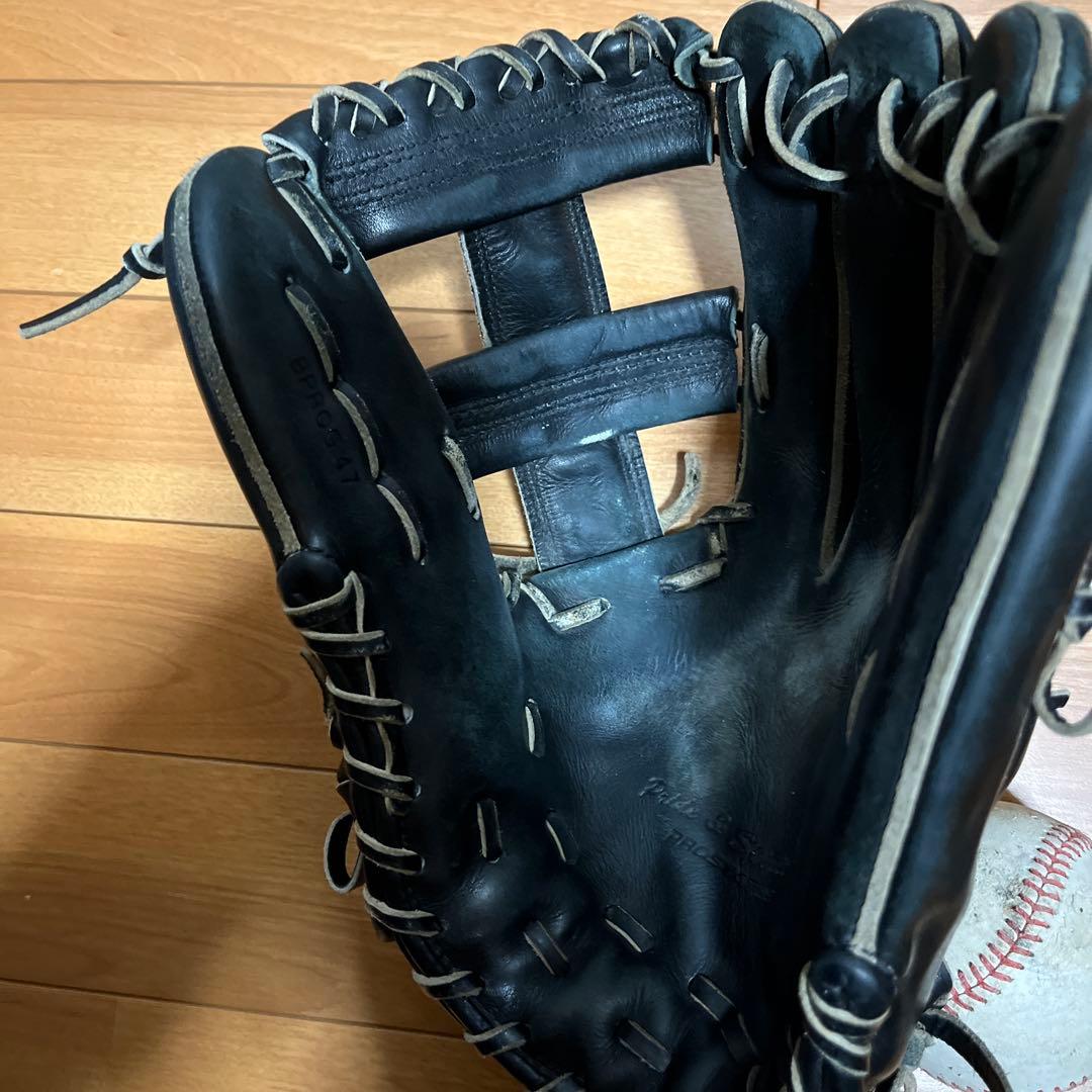 ゼット　プロステイタス　硬式　外野用グローブ　ブラック
