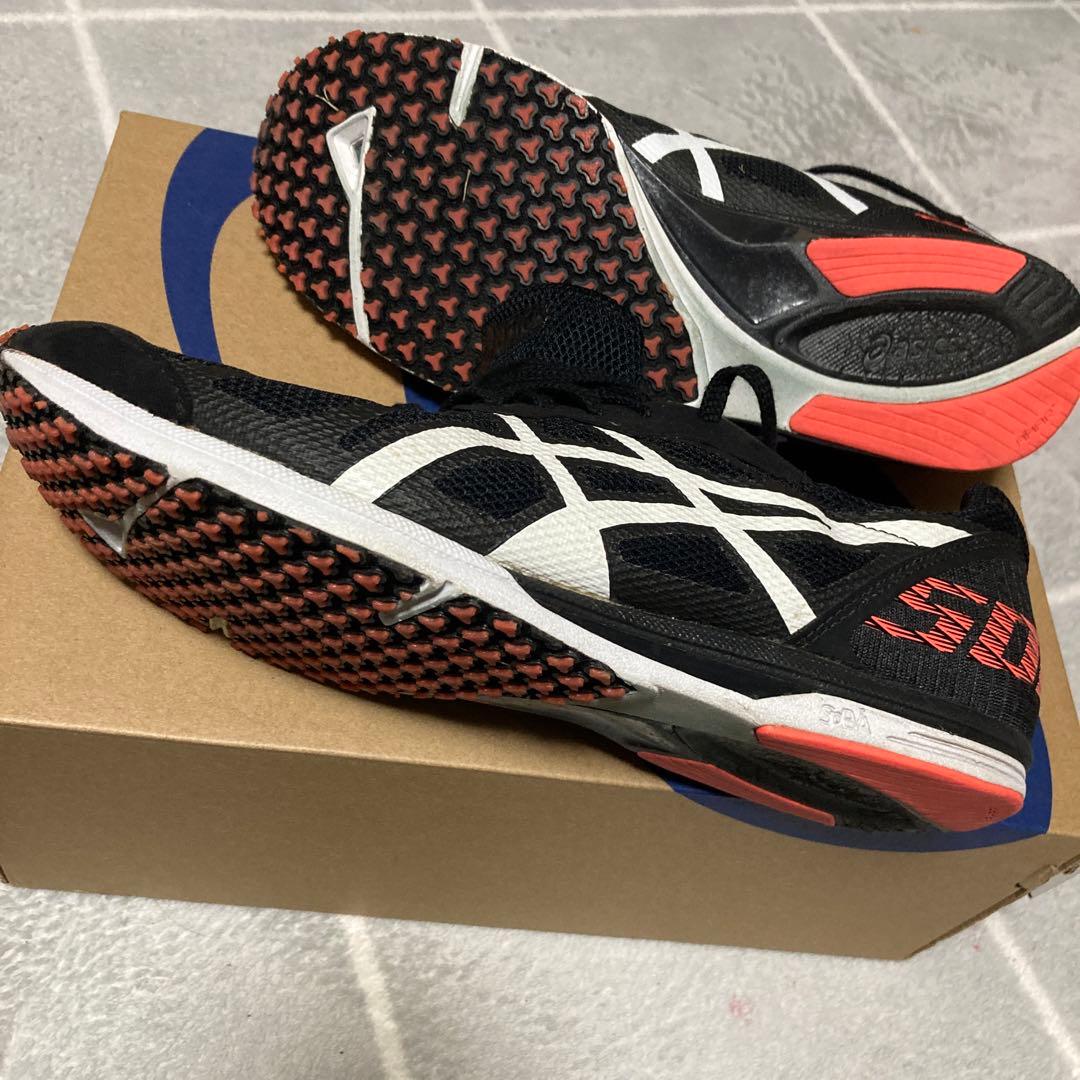 asics TMM468 スパイクシューズ 26.0cm ブラック/オレンジ