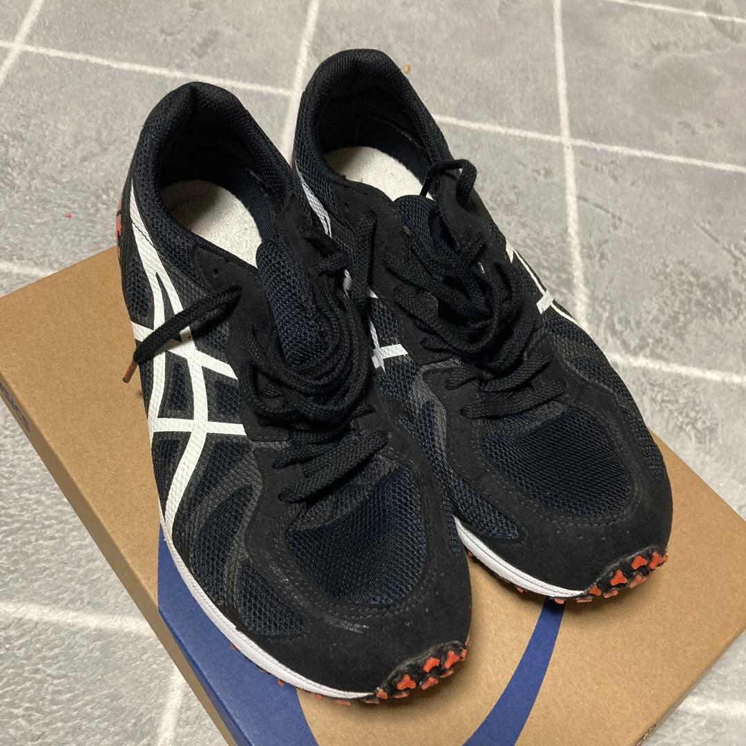 asics TMM468 スパイクシューズ 26.0cm ブラック/オレンジ