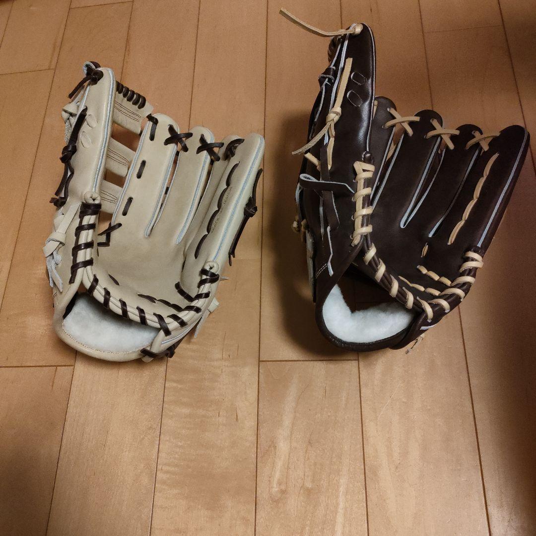 アトムズ 外野用 硬式グローブ 2個