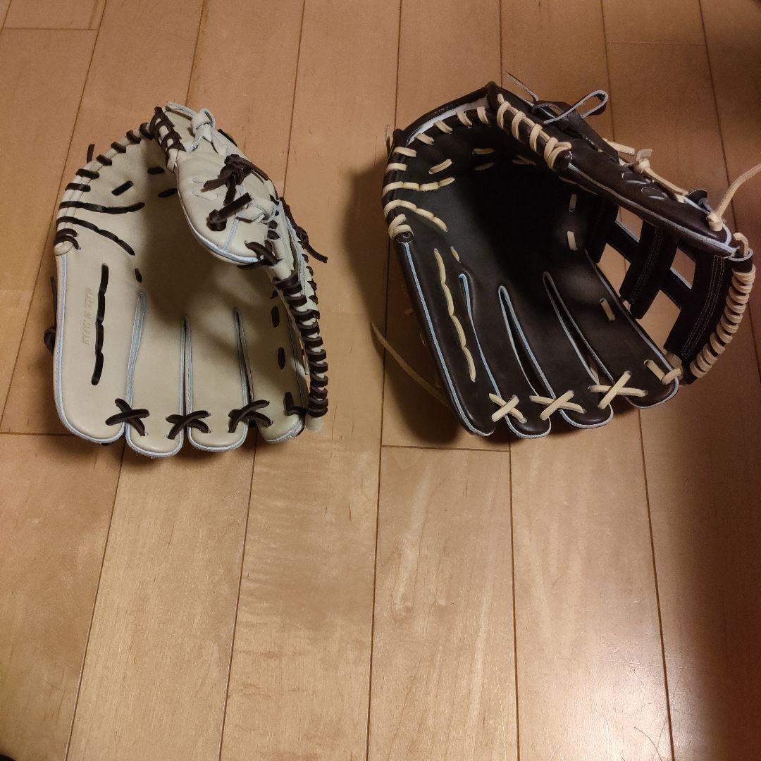 アトムズ 外野用 硬式グローブ 2個