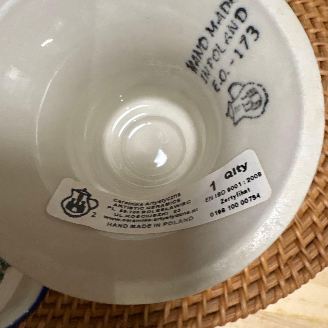 新品　ポーランド　ツェラミカ製　デザートカップ 3点　ポーリッシュポタリー　大