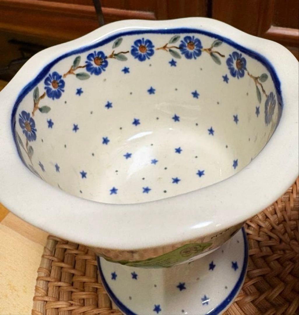 新品　ポーランド　ツェラミカ製　デザートカップ 3点　ポーリッシュポタリー　大