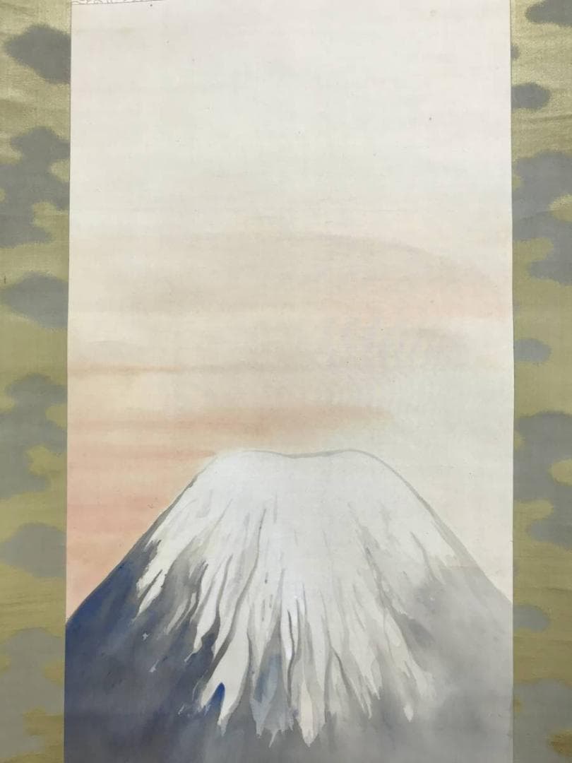 作者不詳/富士朝図/富士山水図/富士図/岳図/山水図/名家伝来/AE-182