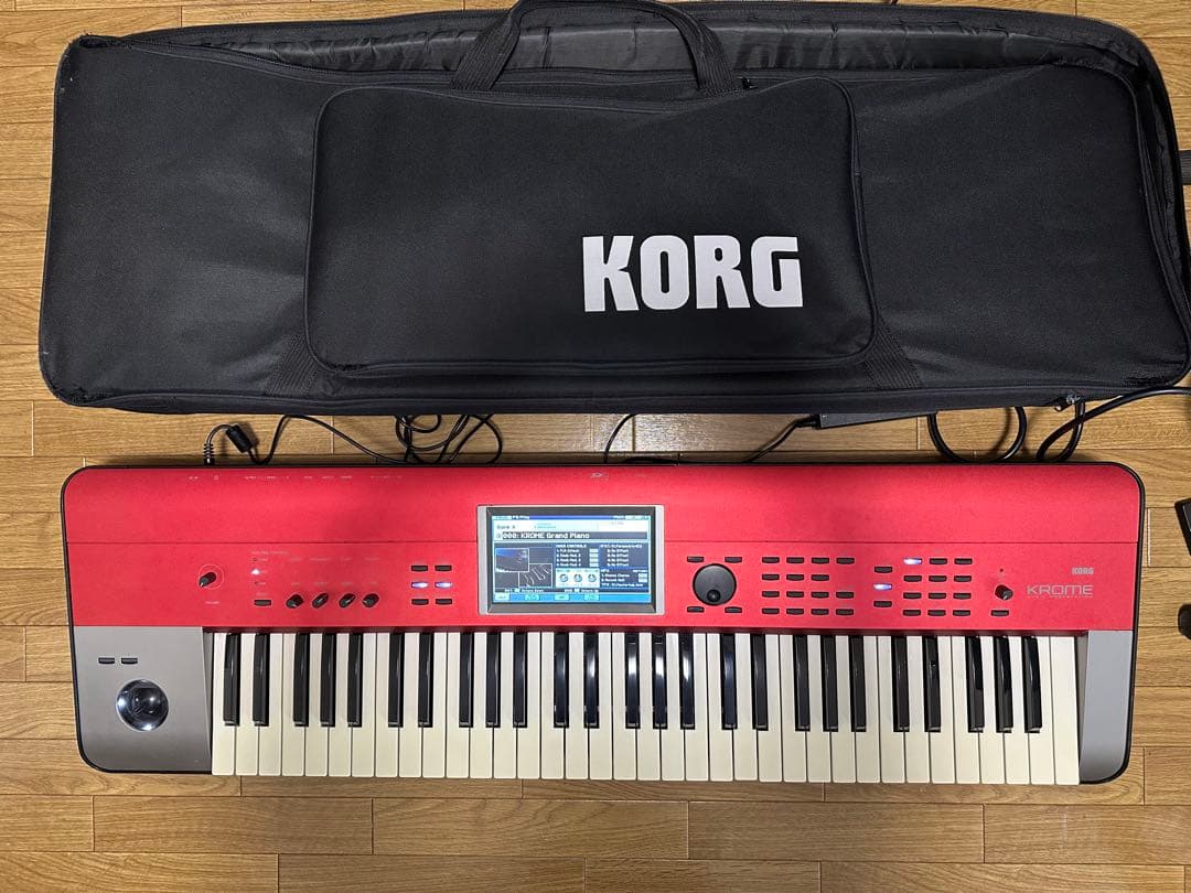 廃盤品 限定色 KORG KROME 61鍵 赤