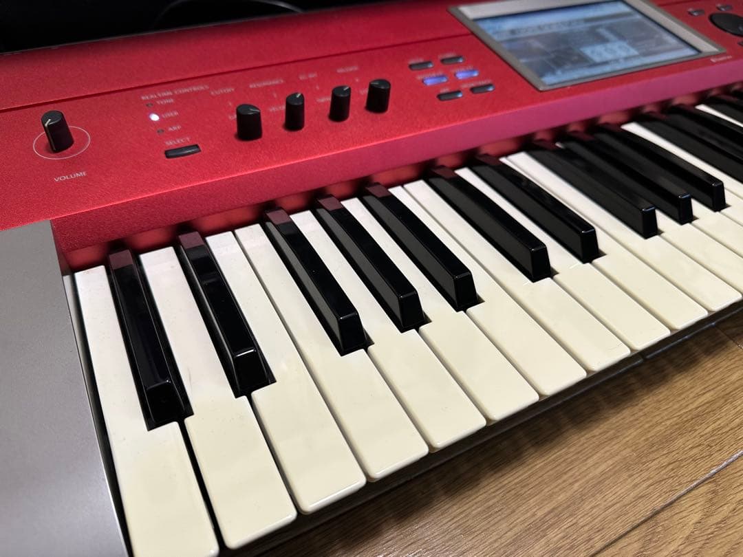 廃盤品 限定色 KORG KROME 61鍵 赤