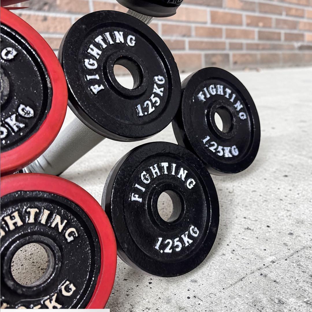 ダンベルセット 約26kg 可変式 28mm プレート付き ホームジム