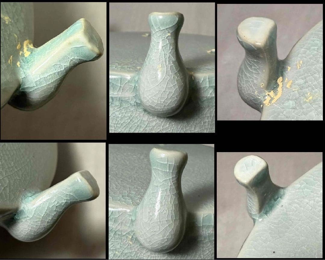 中国 筒形三つ足炉　u6260317