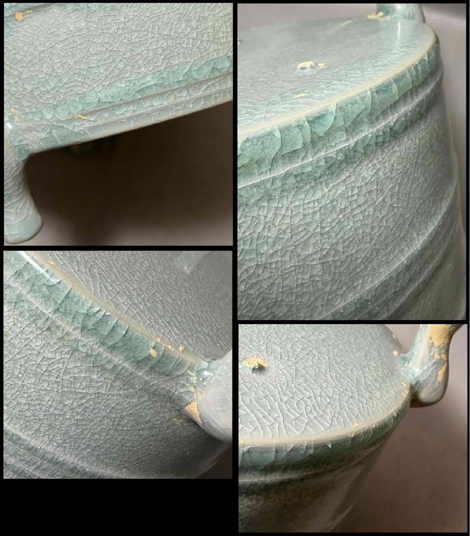中国 筒形三つ足炉　u6260317