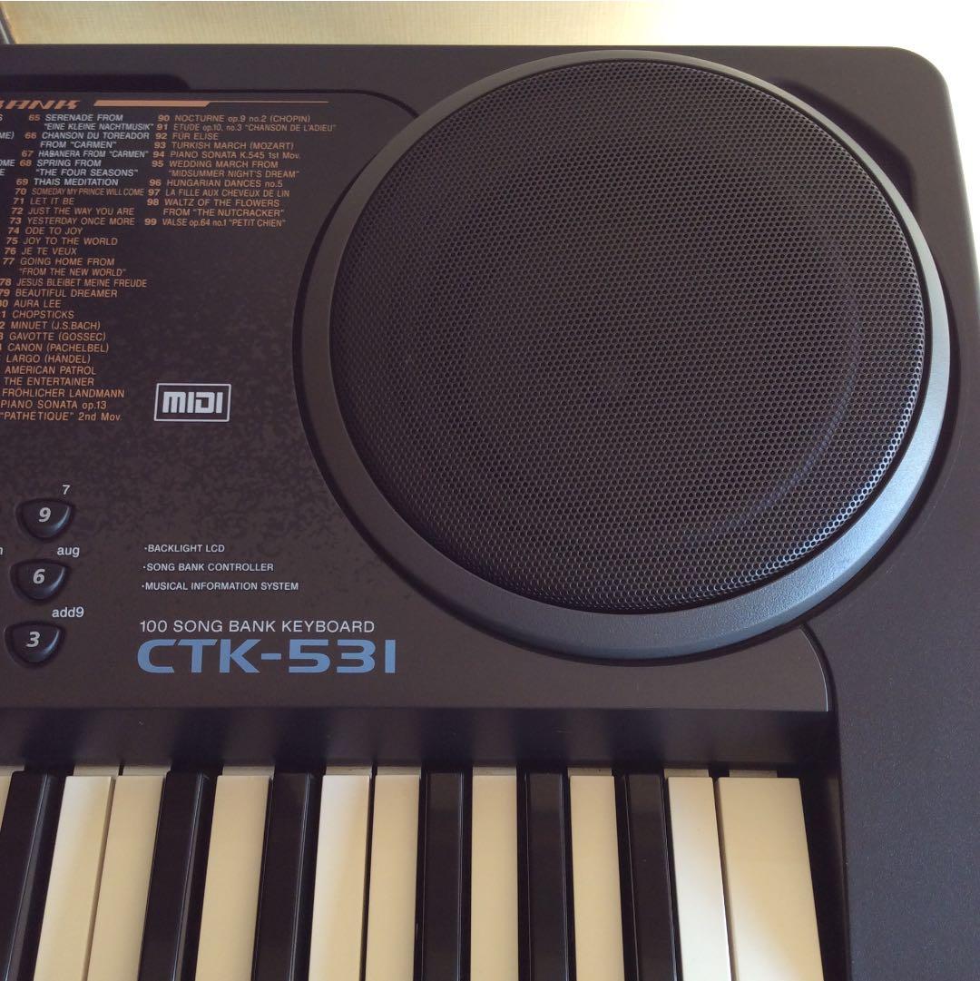 『値下げ』カシオ電子キーボードCTK-531(美品) 61鍵 MIDI対応