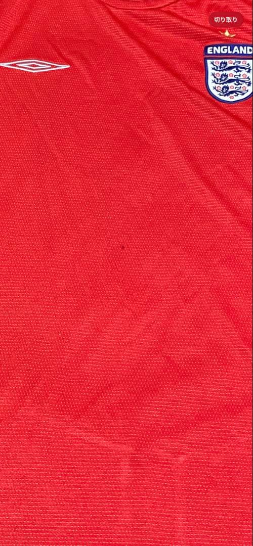 イングランド代表 サッカーシャツ Umbro 赤