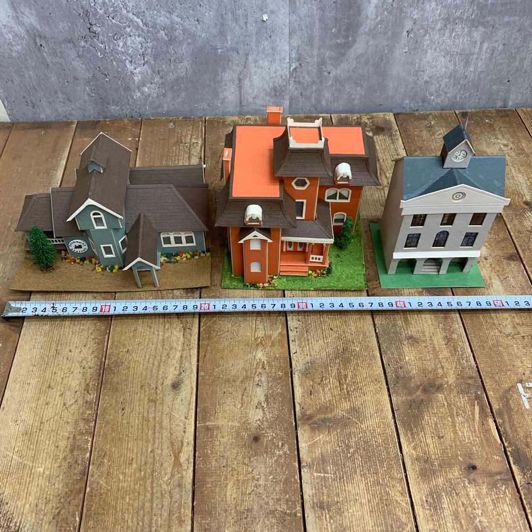 3F 【3点セット】欧米 ミニチュア 建物 ジオラマ 鉄道模型 ストラクチャー