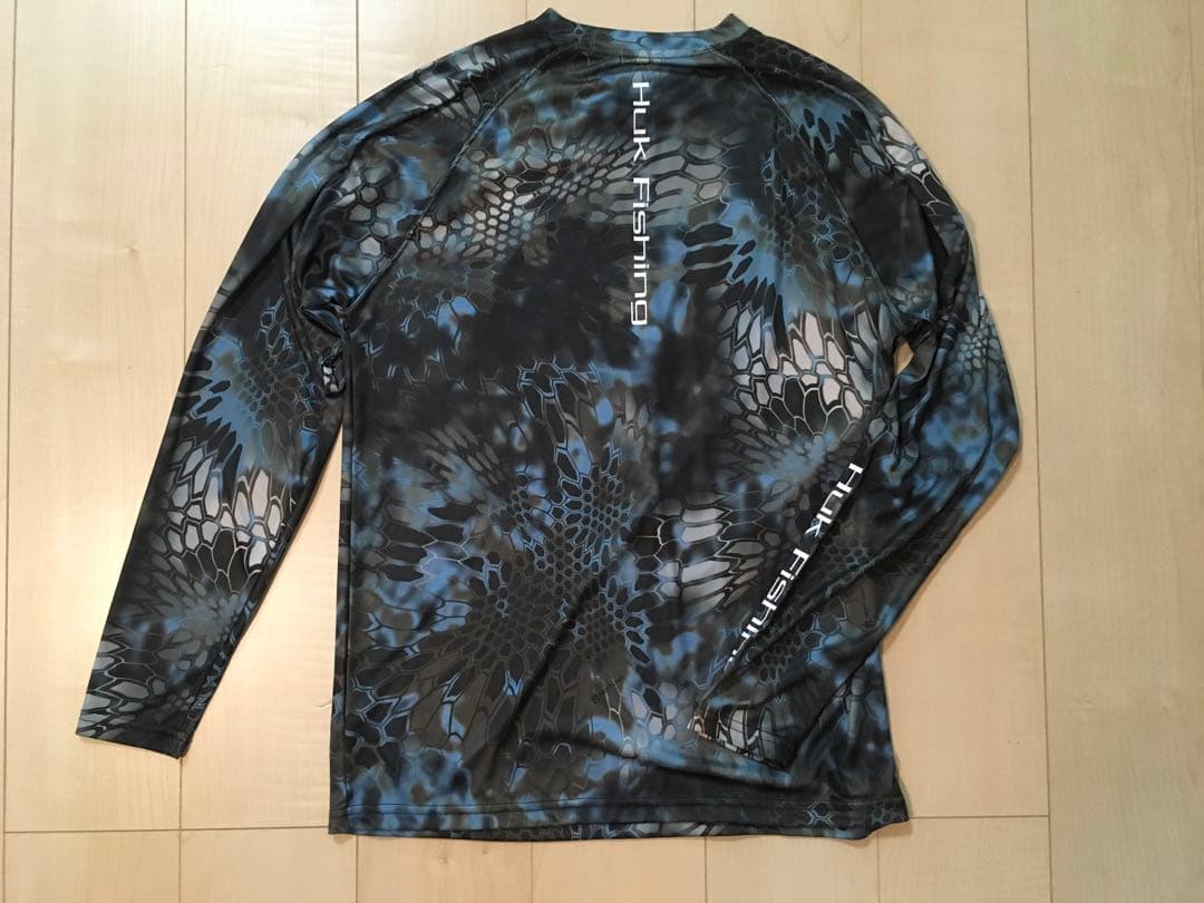 Huk Fishing×ダイワ フィッシングシャツ 総柄 M（L）