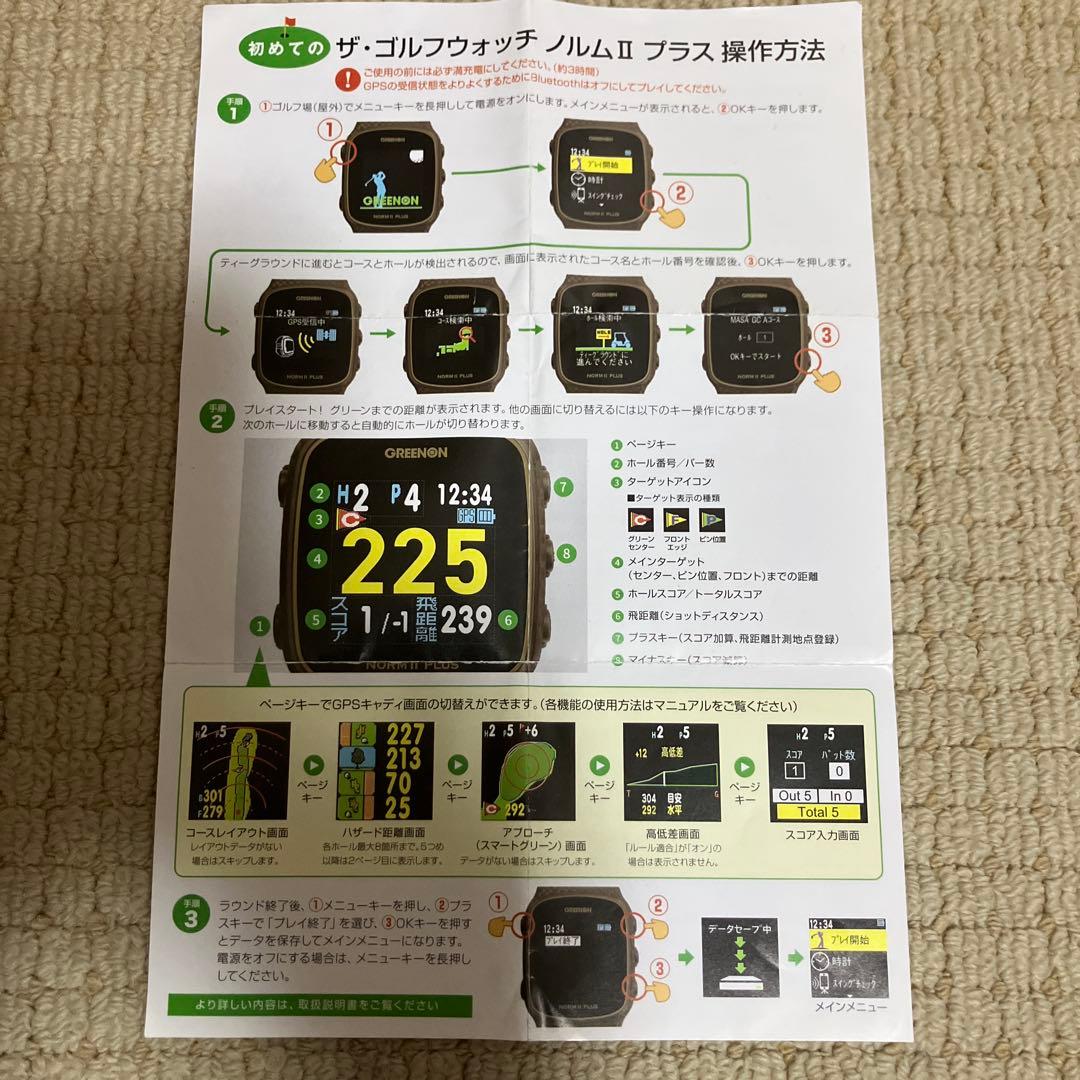 ザ・ゴルフウォッチ　ノルムⅡプラス