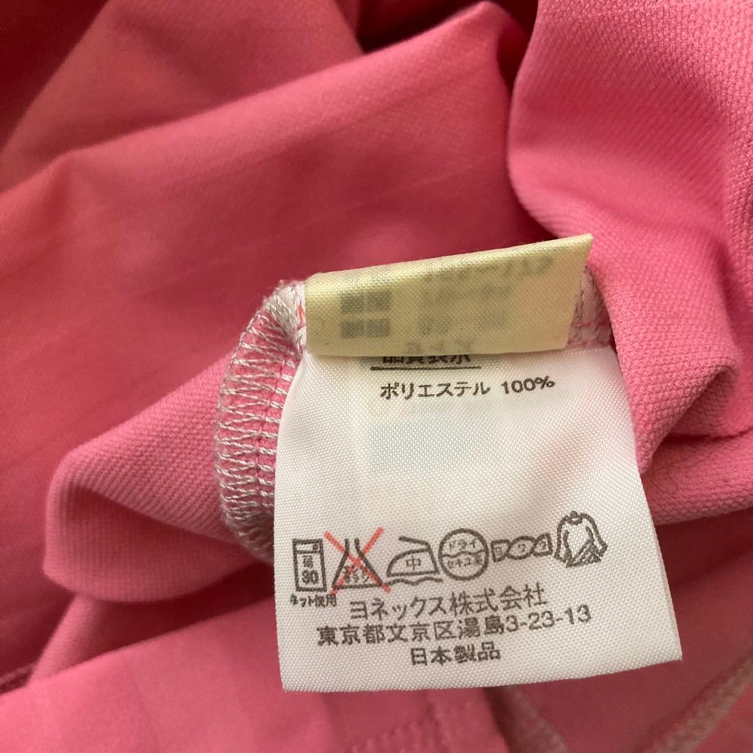 p125 YONEX ヨネックス ピンク ポロシャツ 半袖 M