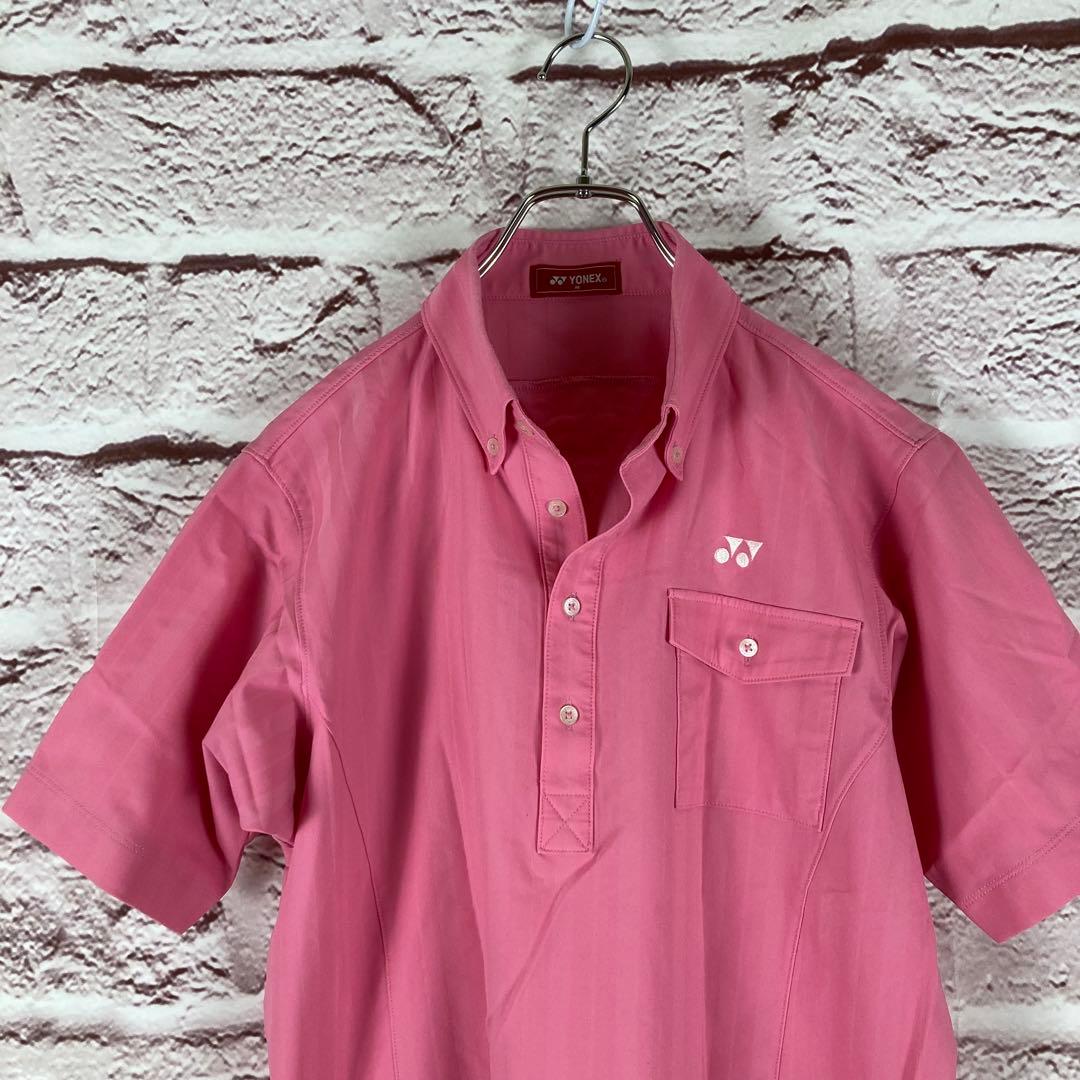 p125 YONEX ヨネックス ピンク ポロシャツ 半袖 M