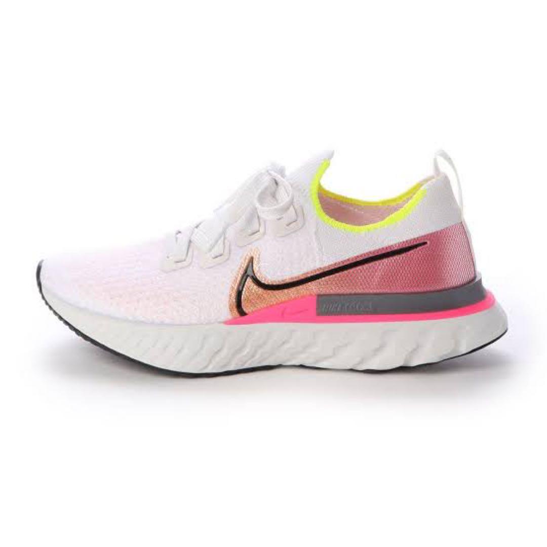 美品ナイキNike Reactリアクトインフィニティ ラン フライニット25cm