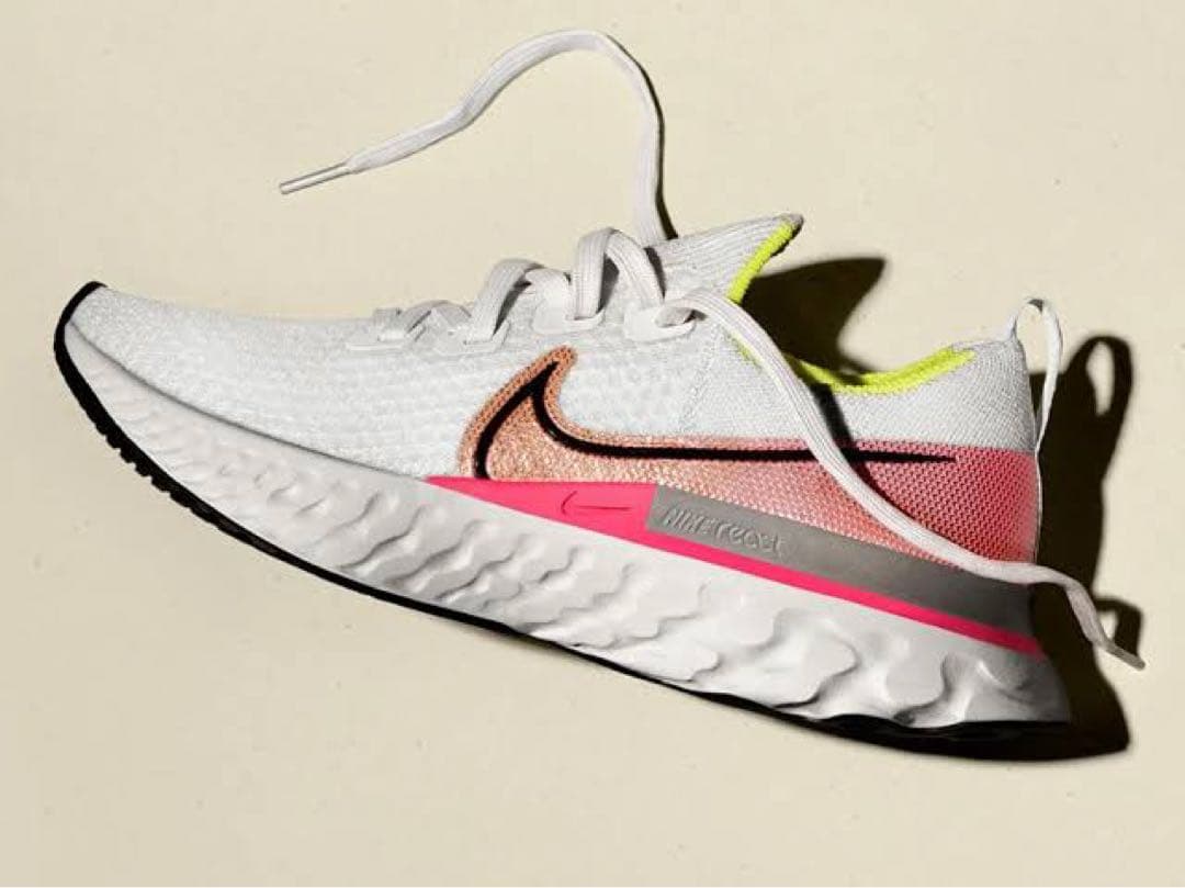 美品ナイキNike Reactリアクトインフィニティ ラン フライニット25cm