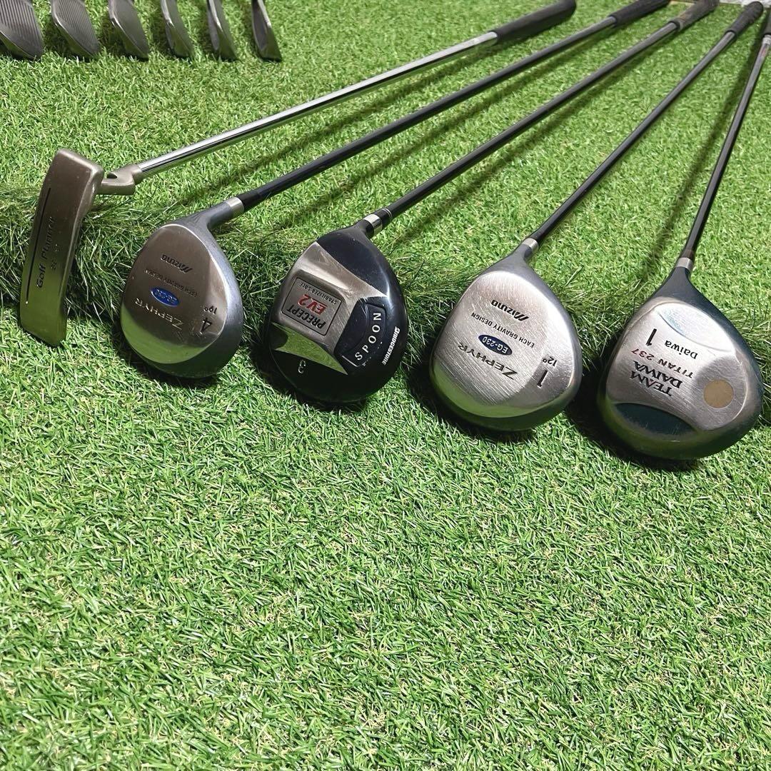 お買得 即戦力Mizuno Zephyr 他 メンズゴルフクラブ豪華13本セット