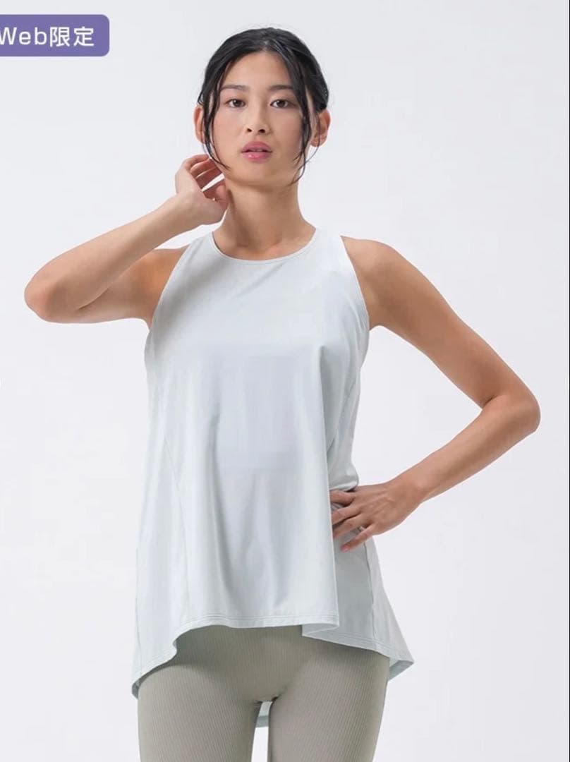 匿名発送　SUKALA バックツイストセパレートタンクトップ　L