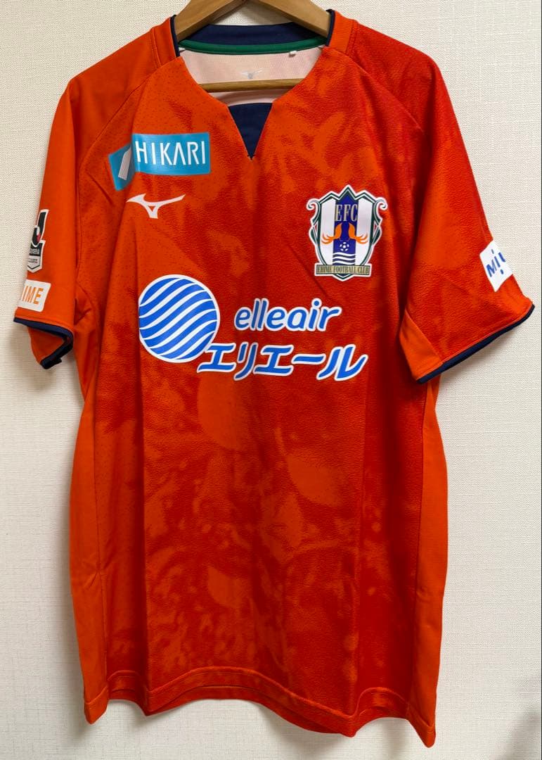 愛媛FC Mizuno オーセンティックサッカーシャツ Lサイズ おまけ有り