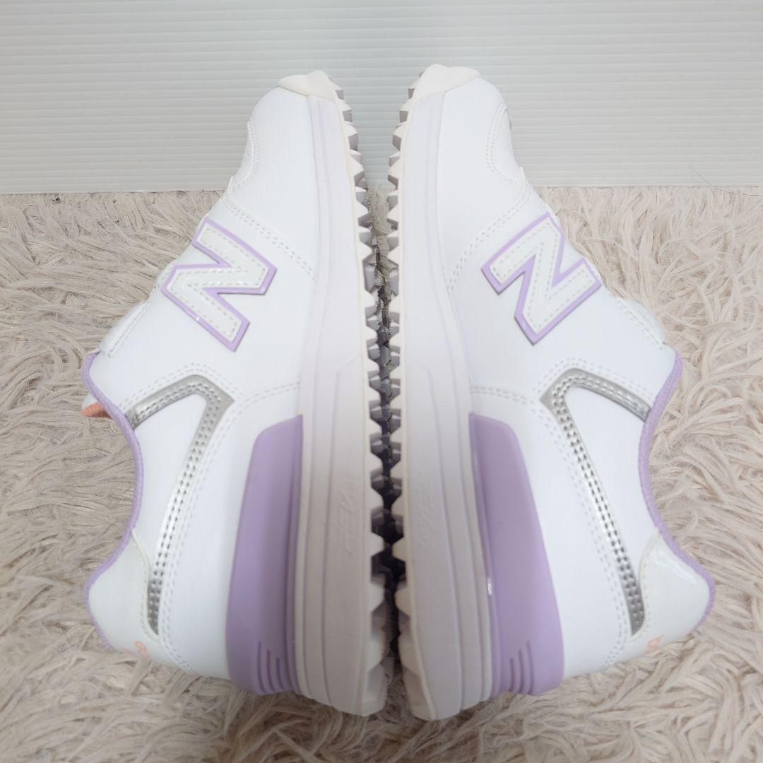 美品 new balance 574 ニューバランス ゴルフシューズ 靴 24
