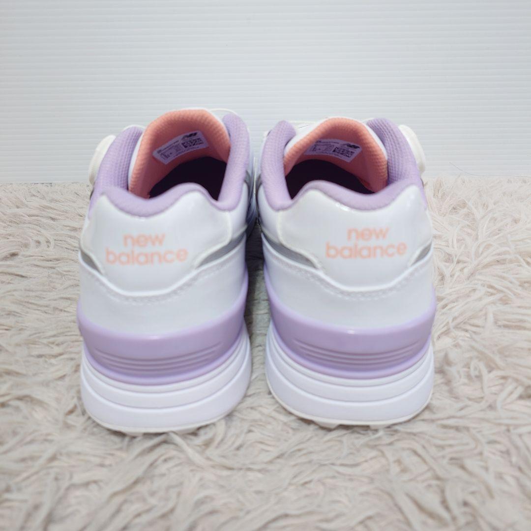 美品 new balance 574 ニューバランス ゴルフシューズ 靴 24