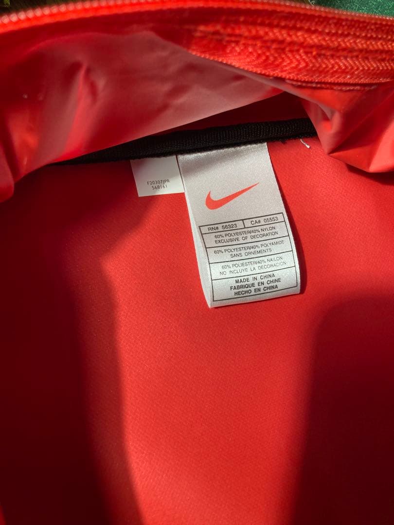 NIKE ナイキ シューズケース 赤 ロゴ　90s 　メンズ　大きめ　old