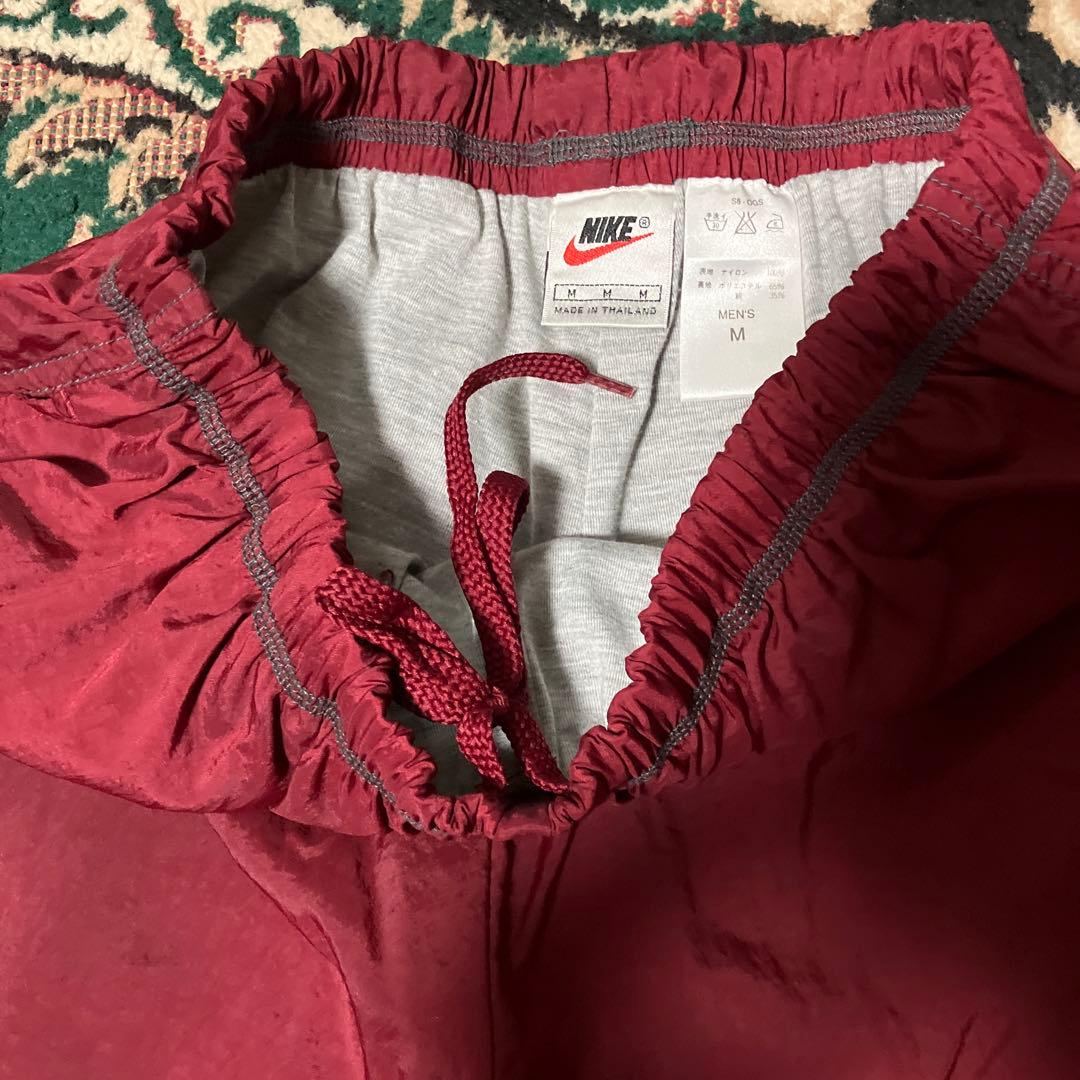 銀タグ NIKE ナイキ　90s ナイロンパンツ バーガンディ