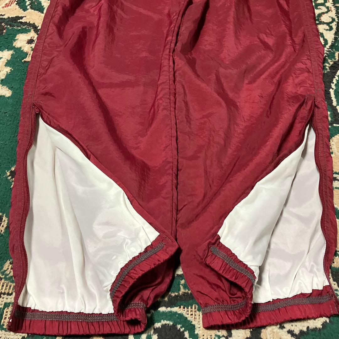 銀タグ NIKE ナイキ　90s ナイロンパンツ バーガンディ
