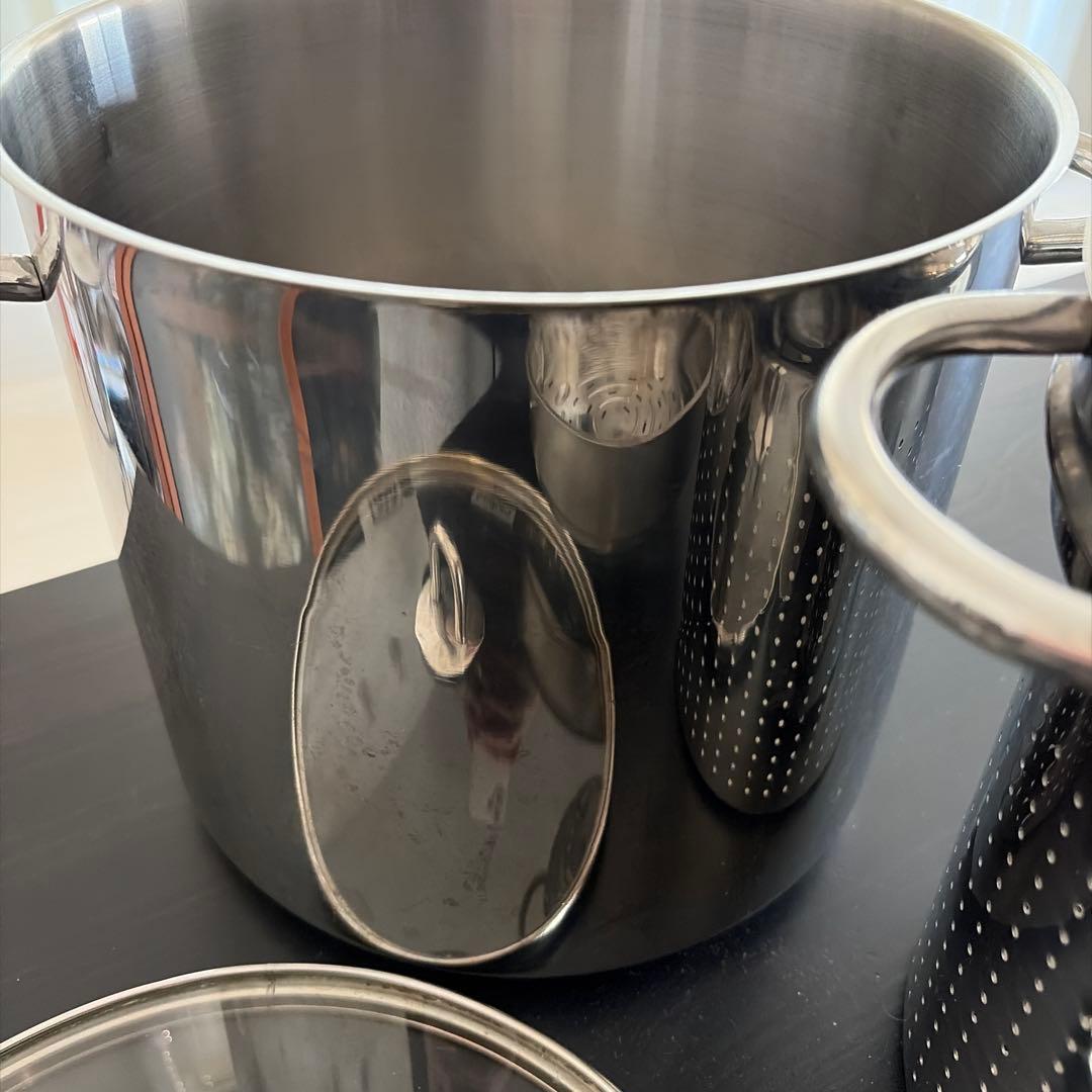 bodum ボダム　ステンレス鍋　蒸し器　シャンボール　寸胴鍋　IH可