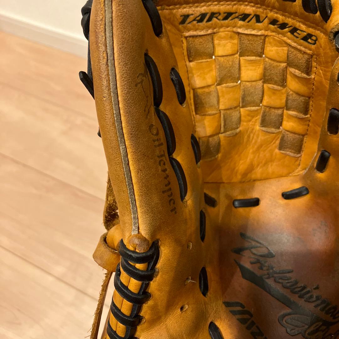 Mizuno プロフェッショナルグローブ 右投げ用 ブラウン