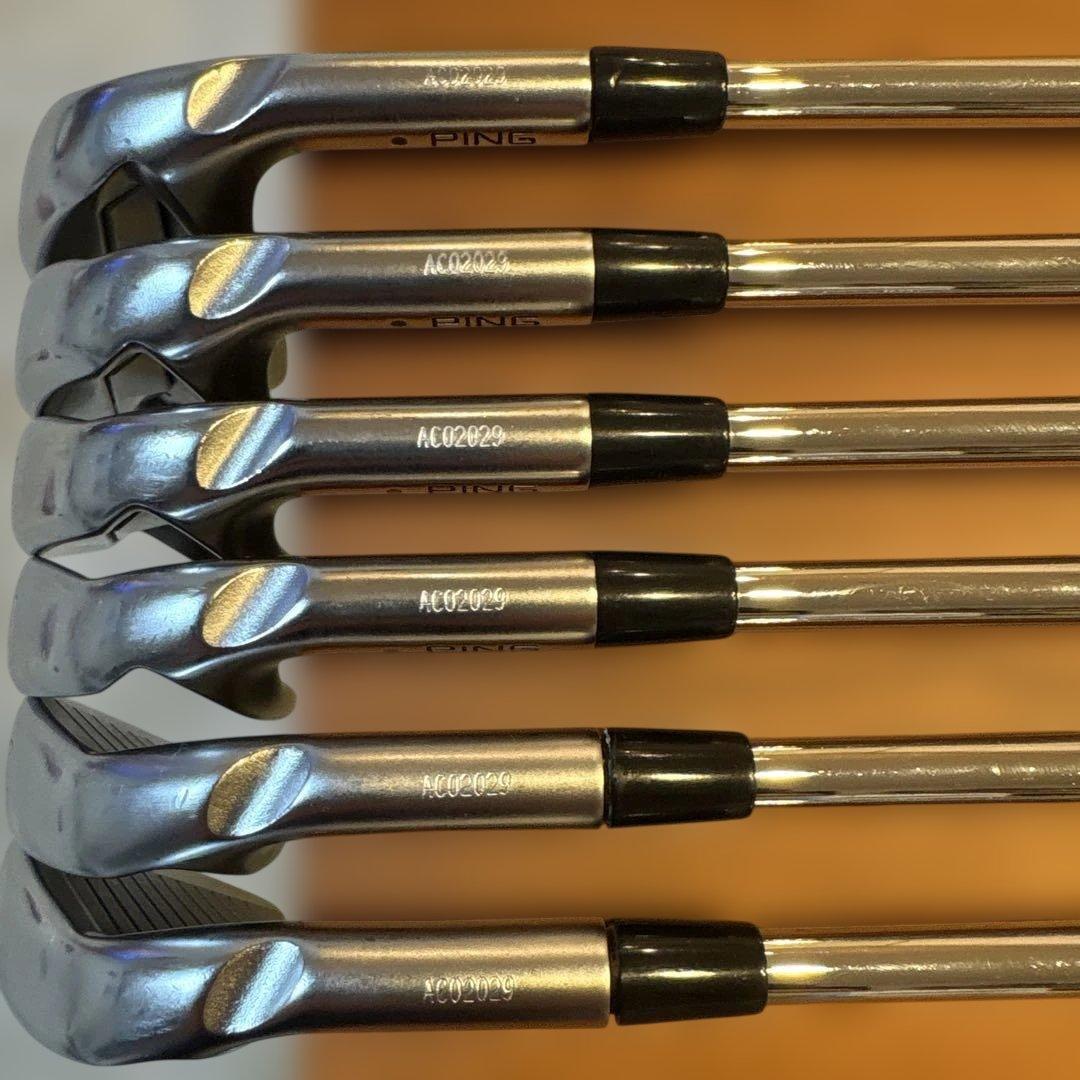 ピン　PING I210 アイアン　名器　モーダス 120 S 黒ドット