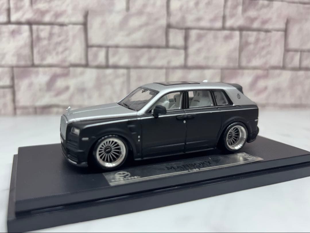 1/64ミニカー　ロールスロイス　カリナン　マンソリー深リムカスタム　ブラック