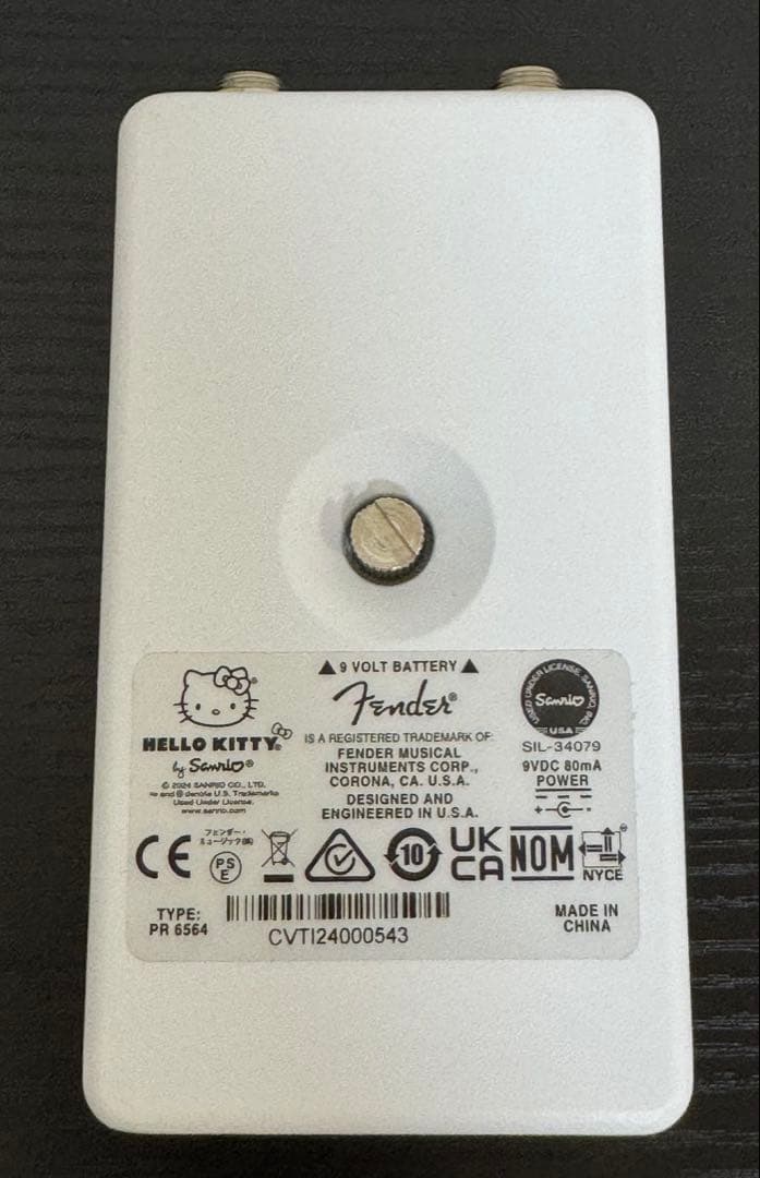 Fender×ハローキティ FUZZ エフェクター ホワイト (16)