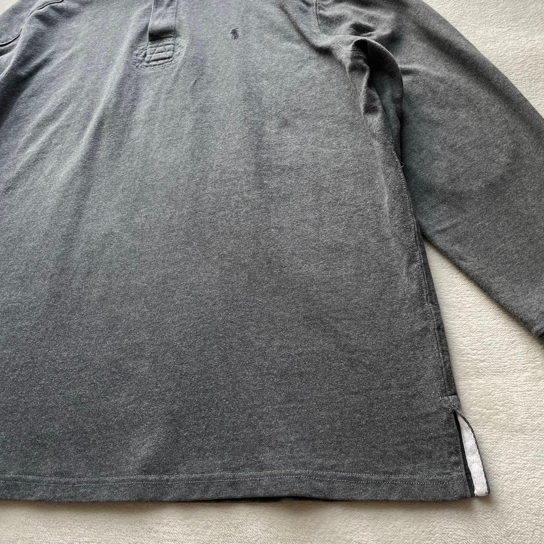 訳あり Polo by Ralph Lauren ラガーシャツ グレー XL