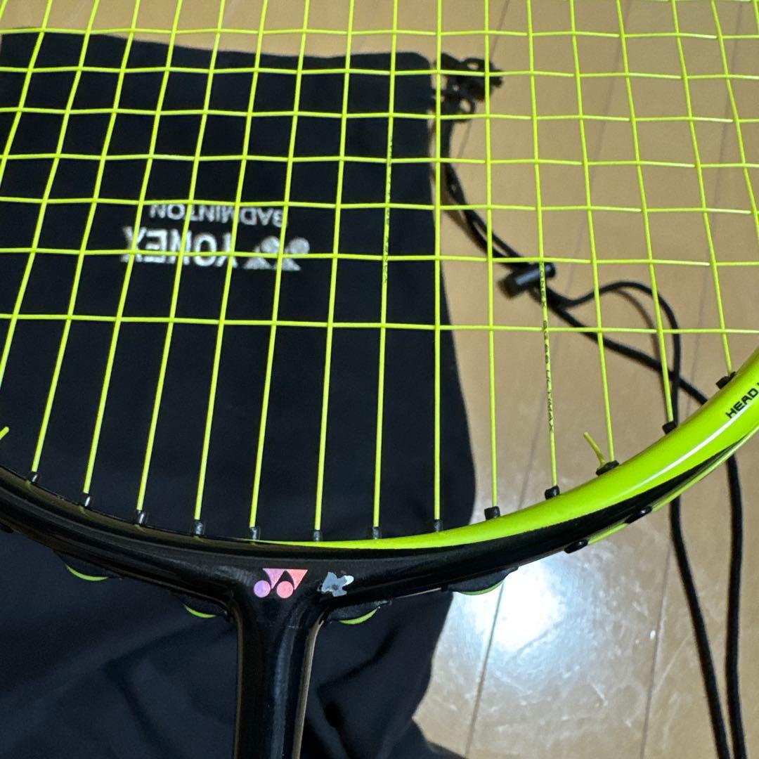 YONEX バドミントンラケット 3U 66g イエロー