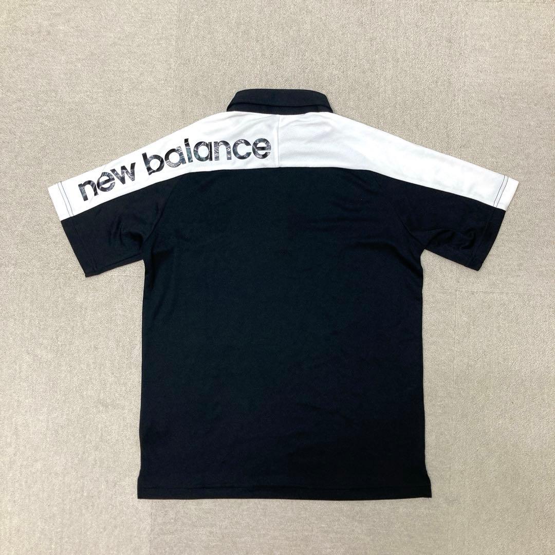 中古品　New Balance Golf ポロシャツ　半袖　ブラック　Mサイズ