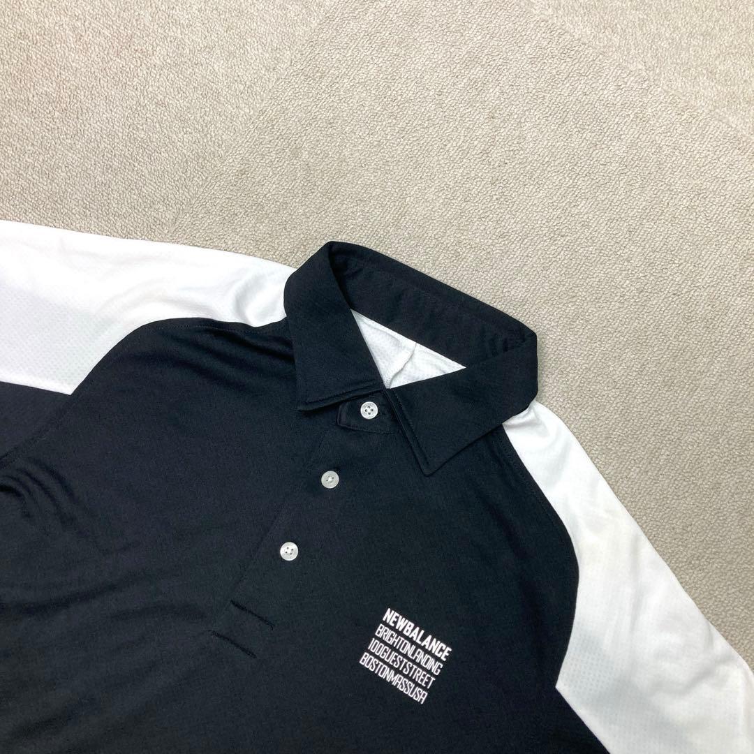 中古品　New Balance Golf ポロシャツ　半袖　ブラック　Mサイズ
