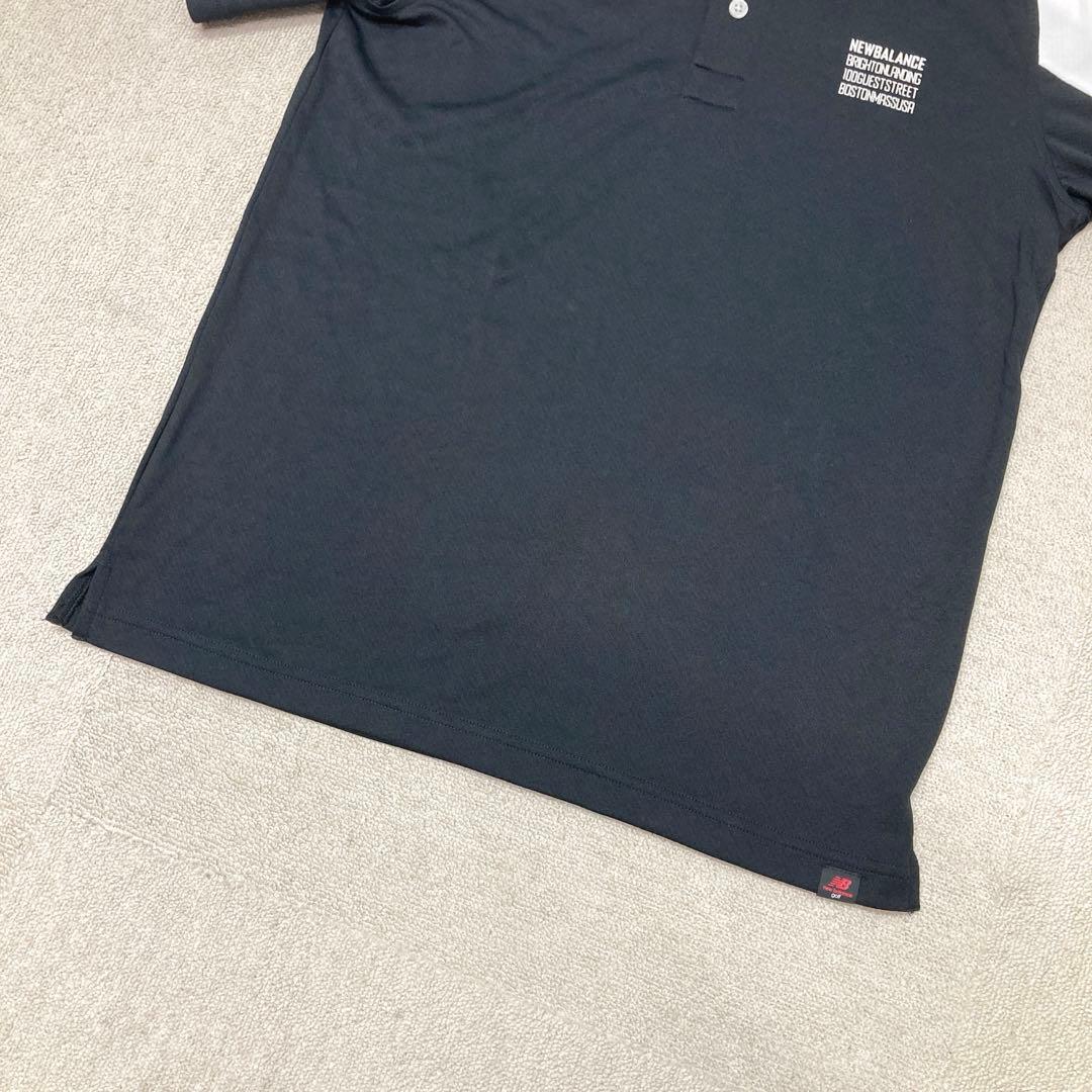 中古品　New Balance Golf ポロシャツ　半袖　ブラック　Mサイズ